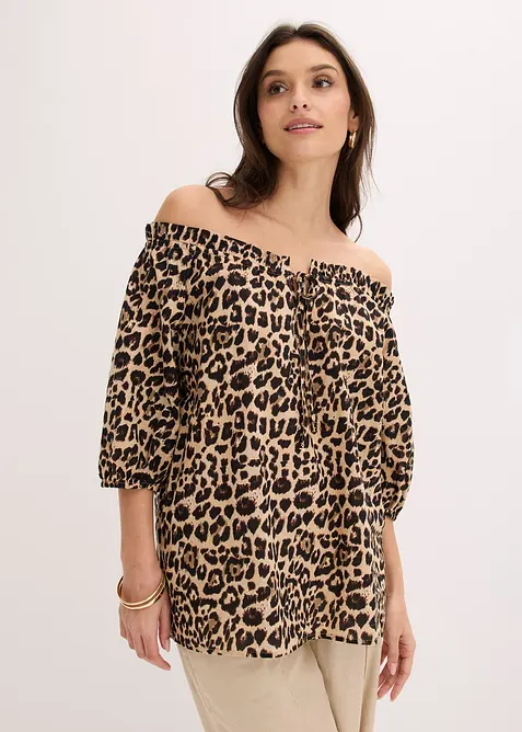 Blouse manches courtes 100% coton, bonprix