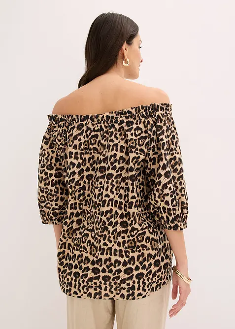 Blouse manches courtes 100% coton, bonprix