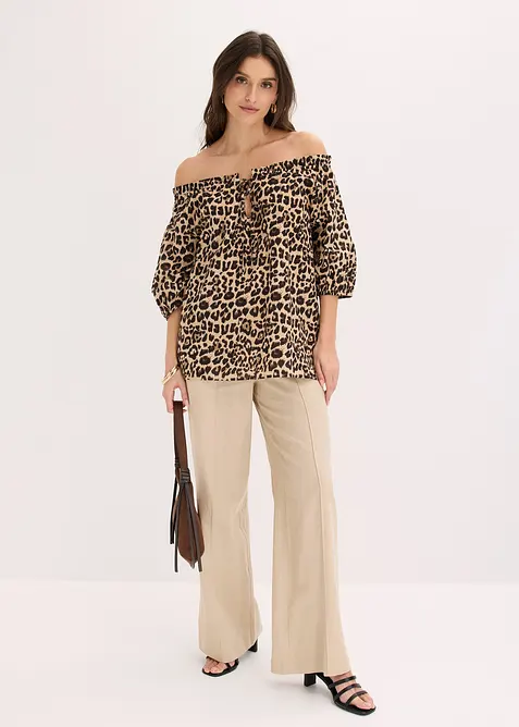 Blouse manches courtes 100% coton, bonprix