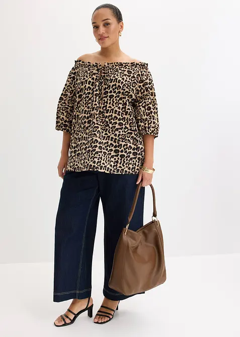 Blouse manches courtes 100% coton, bonprix