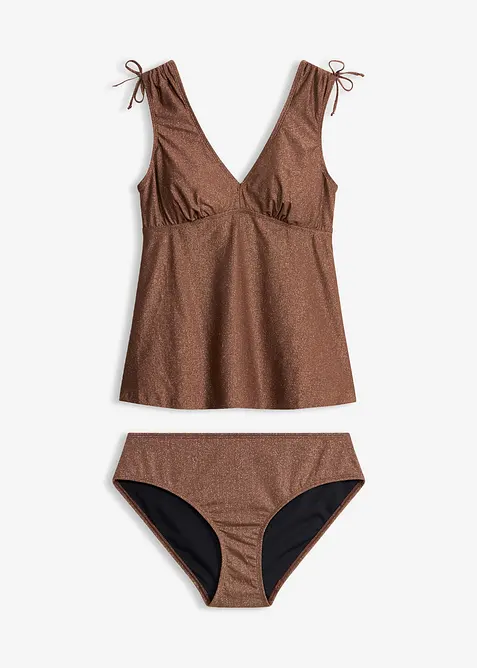 Tankini aus glitzerndem Material (2-tlg.Set), bonprix
