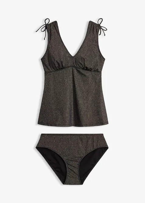 Tankini aus glitzerndem Material (2-tlg.Set), bonprix
