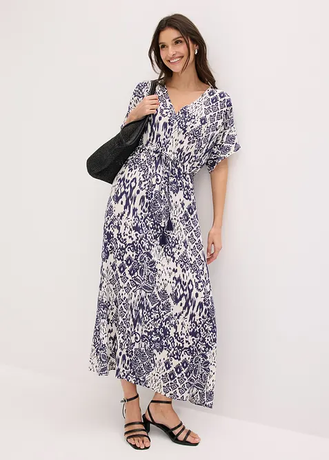 Maxikleid aus flie&szlig;ender Viskose, bonprix