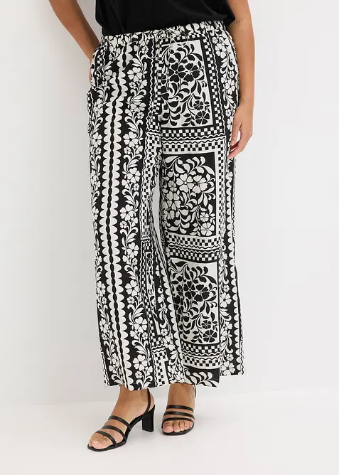 Schlupfhose aus flie&szlig;endem Viskose-Mix, bonprix