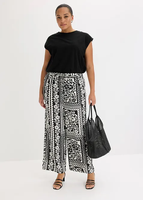 Schlupfhose aus flie&szlig;endem Viskose-Mix, bonprix