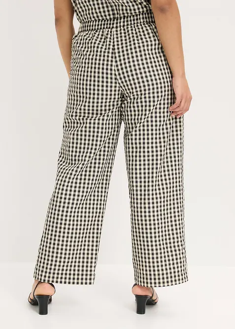 Pantalon large &agrave; pinces, bonprix