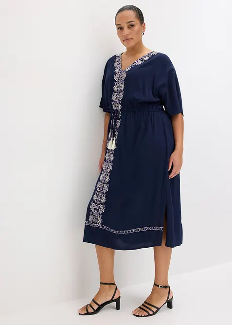 Robe midi en viscose fluide, bonprix
