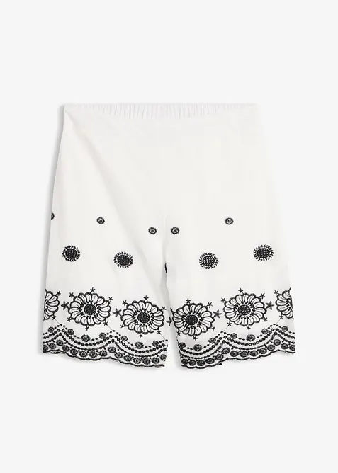 Twillshorts mit Lochspitze, bonprix