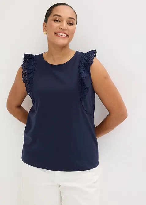 Top en coton extensible, bonprix