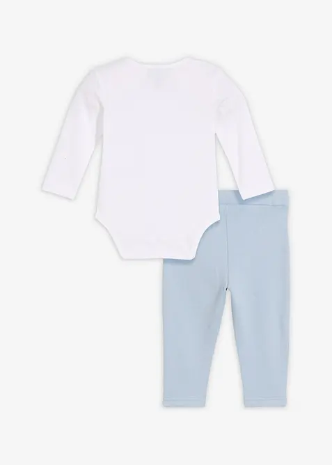 Langarmbody und Hose aus Bio-Baumwolle (2-tlg.Set), bonprix