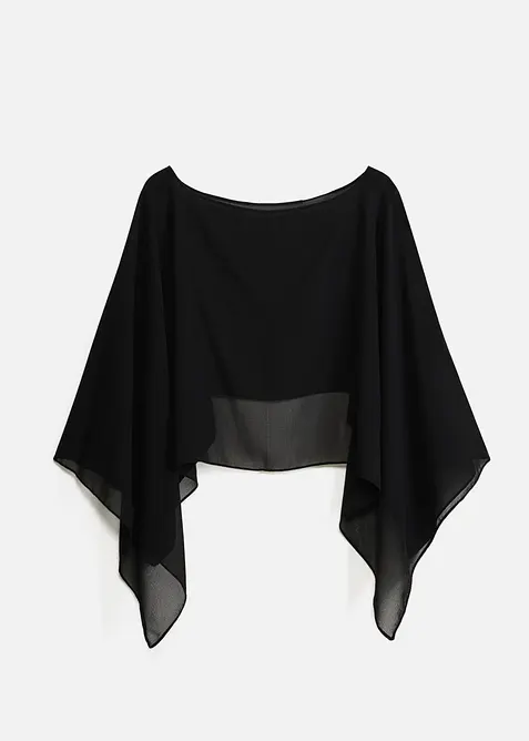 Poncho fluide en mousseline, bonprix