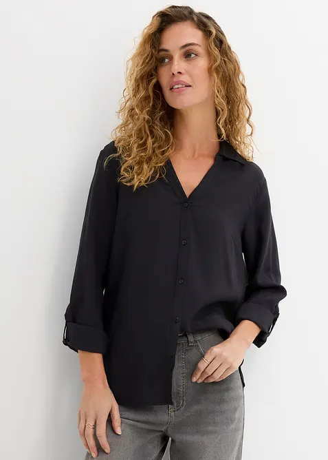 Bluse aus flie&szlig;ender Viskose, bonprix