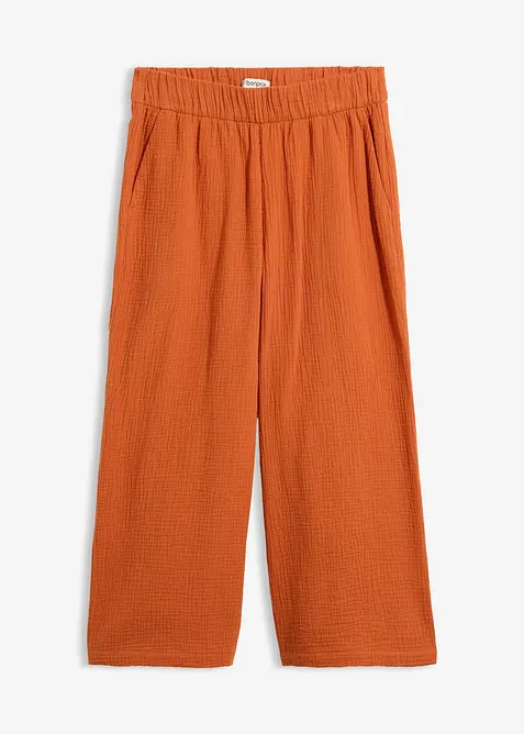 Marlenehose aus Baumwoll-Musselin, bonprix