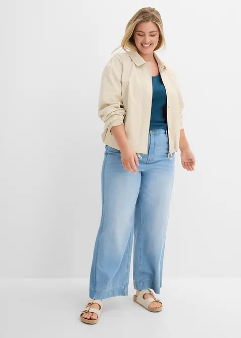 Lot de 2 T-shirts en coton c&ocirc;tel&eacute;, bonprix