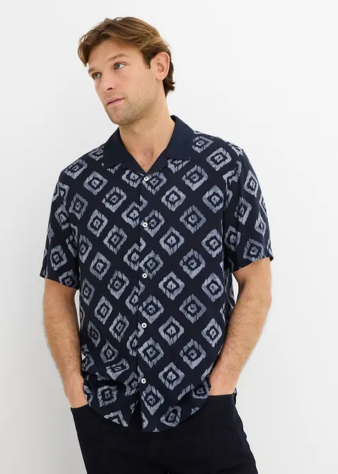 Chemise manches courtes col cubain, bonprix