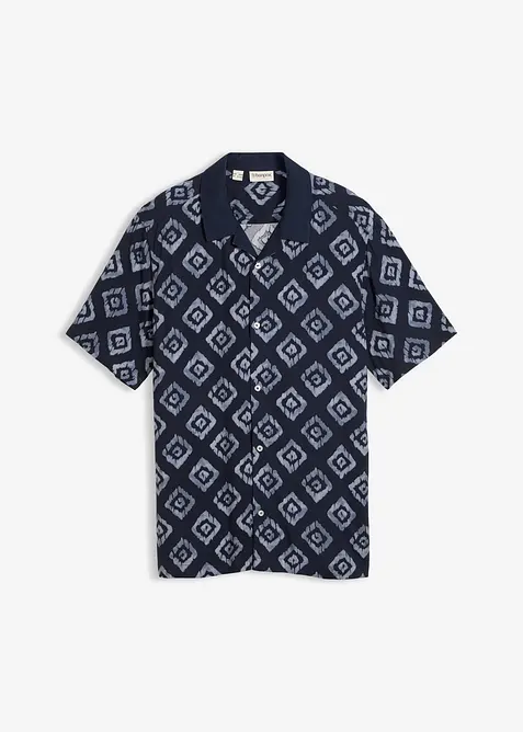 Chemise manches courtes col cubain, bonprix