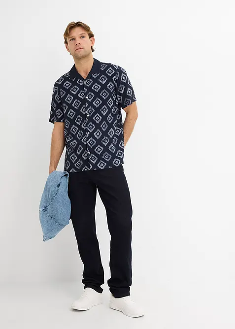 Chemise manches courtes col cubain, bonprix