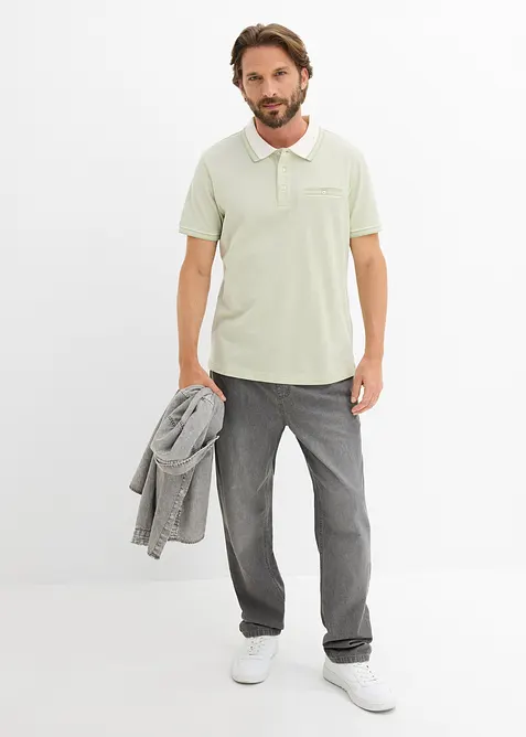 Polo en maille piqu&eacute;e 100% coton, bonprix