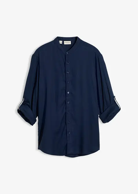 Chemise &agrave; manches longues retroussables en lin m&eacute;lang&eacute; pour une sensation de fra&icirc;cheur, bonprix