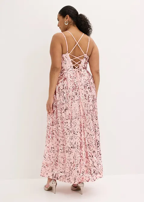 Robe de soir&eacute;e avec broderies de sequins, bonprix