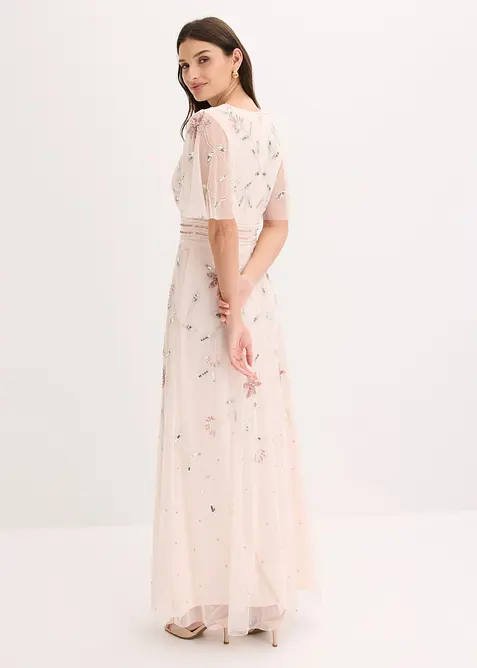 Robe de soir&eacute;e avec broderies de sequins, bonprix