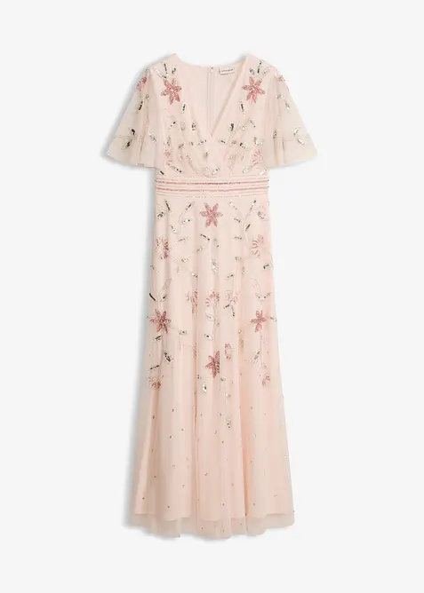 Robe de soir&eacute;e avec broderies de sequins, bonprix