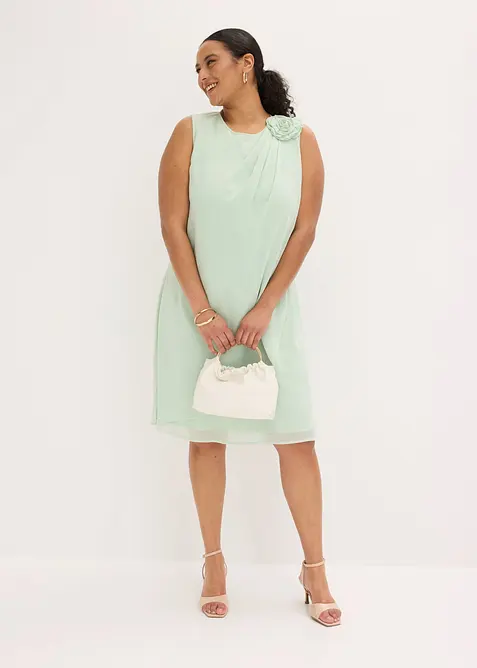 Cocktailkleid mit Blumen-Applikation, bonprix