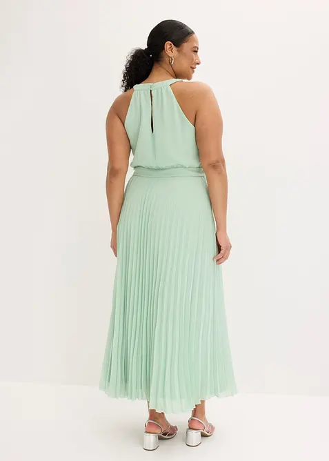 Abendkleid aus feinem Chiffon mit Plisse&eacute;, bonprix