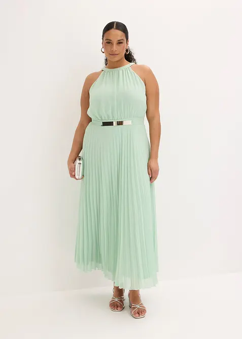 Abendkleid aus feinem Chiffon mit Plisse&eacute;, bonprix