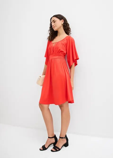 Minikleid mit Volant, bonprix