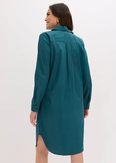 Hemdblusenkleid aus Baumwoll-Popeline, bonprix