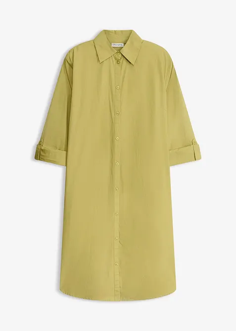 Hemdblusenkleid aus Baumwoll-Popeline, bonprix