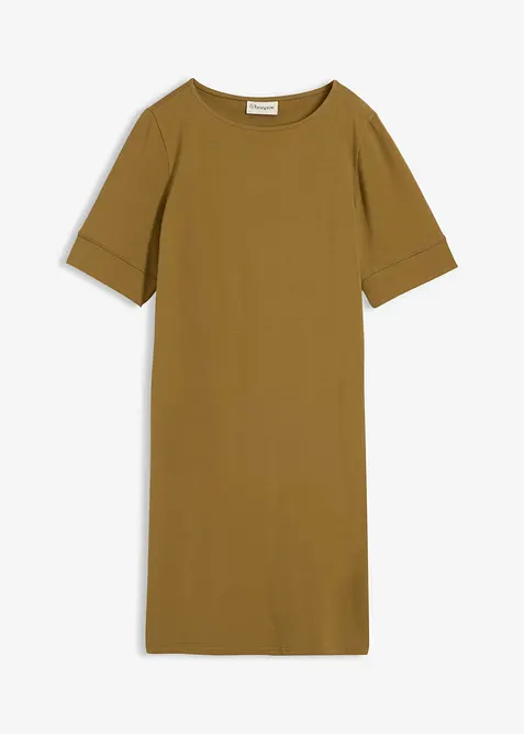 Shirtkleid aus elastischem Baumwoll-Mix, bonprix