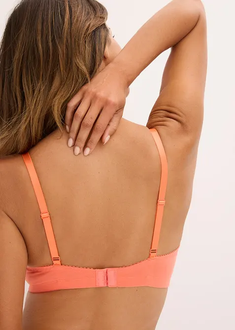 Lot de 3 soutiens-gorge coton sans armatures, bonprix