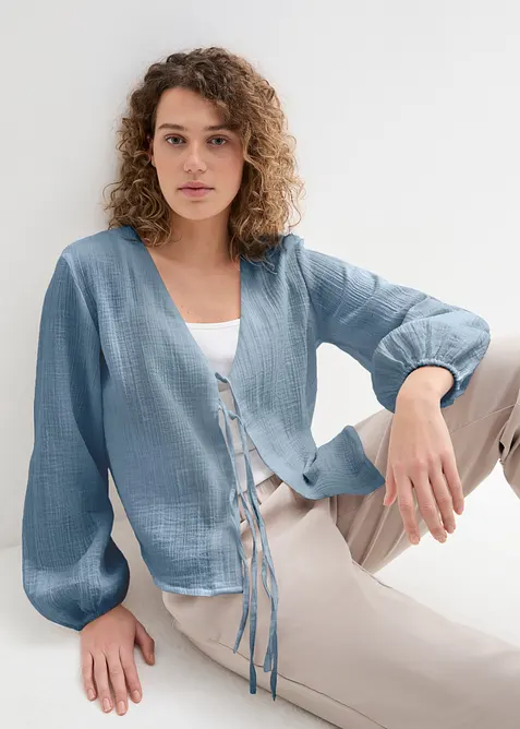 Bol&eacute;ro en gaze de coton, bonprix