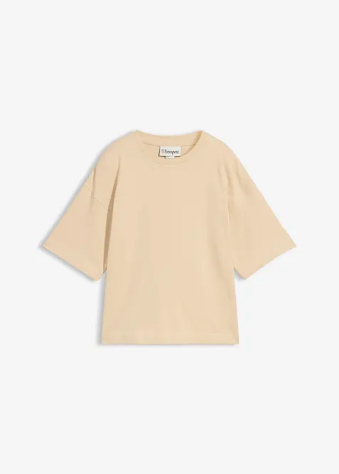 T-shirt boxy en coton &eacute;pais, bonprix