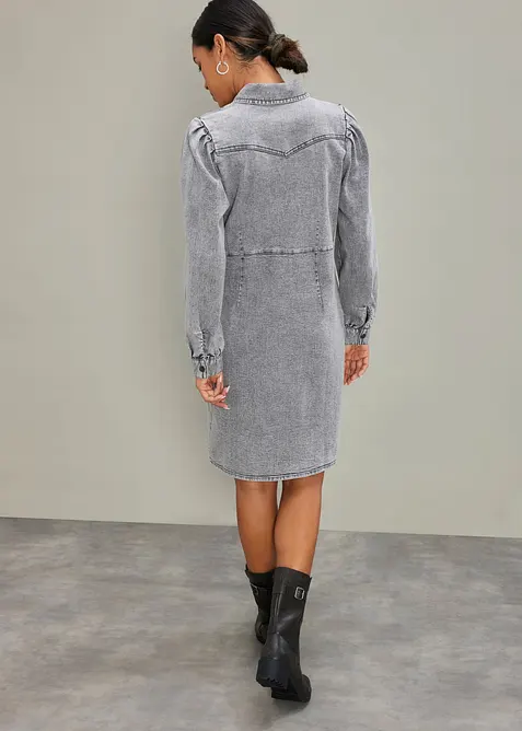 Robe courte en jean, bonprix