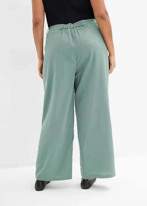 Pantalon avec bouton d&eacute;coratif, bonprix