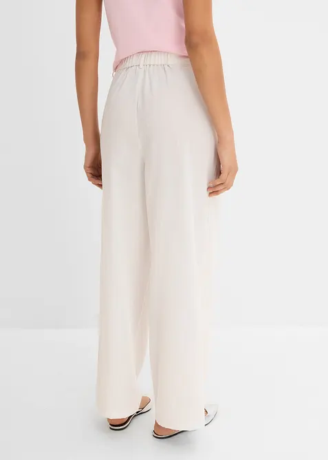 Pantalon avec bouton d&eacute;coratif, bonprix