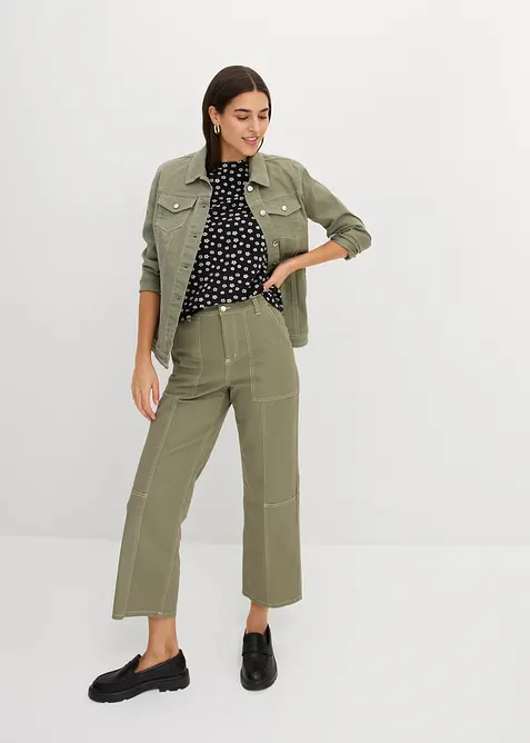 Shirt (3er Pack) aus Baumwoll-Elasthan-Mix, bonprix