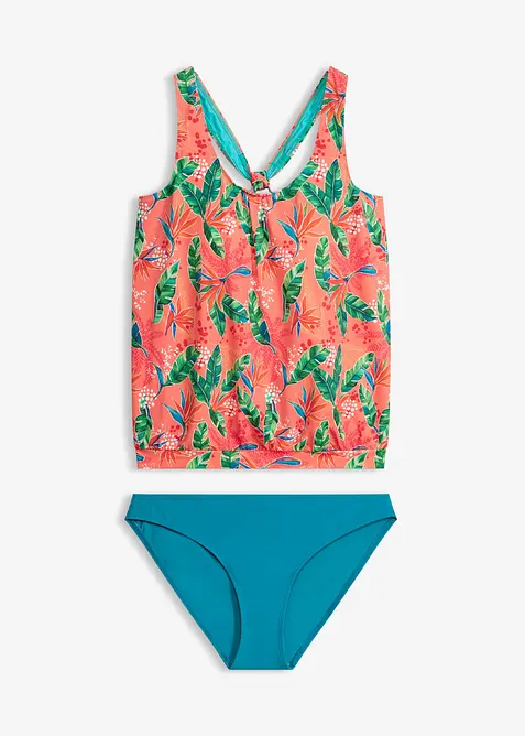 Oversize-Tankini mit besonderer R&uuml;ckenl&ouml;sung (2-tlg.Set), bonprix