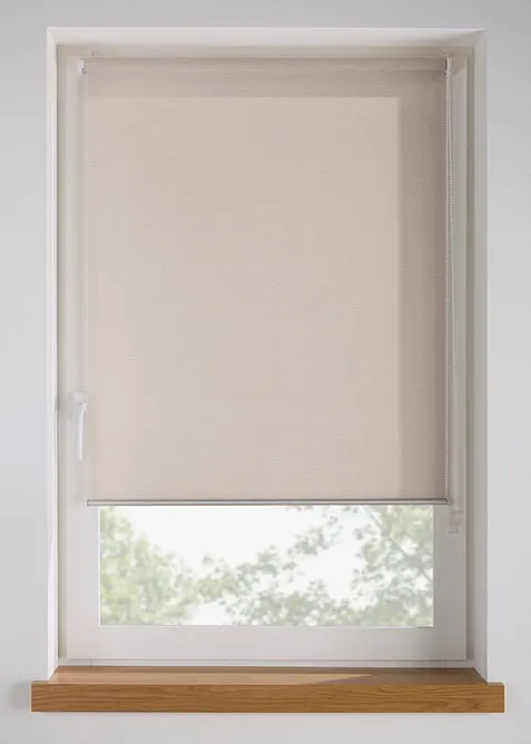 Sichtschutzrollo mit Leinen-Struktur, bonprix