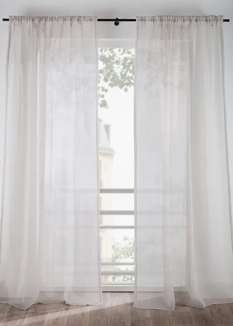 Gardine mit feiner Struktur (1er Pack), bonprix