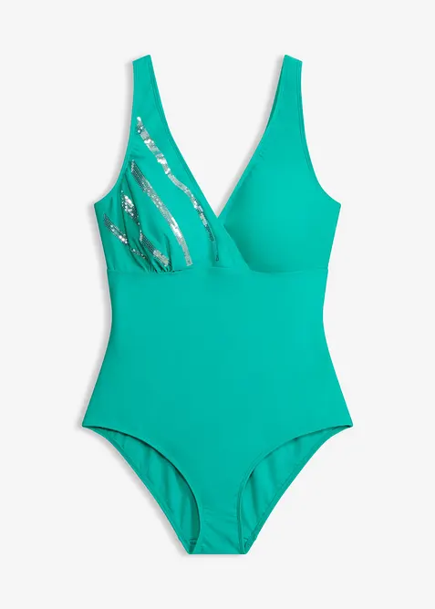 Badeanzug mit Pailletten, bonprix