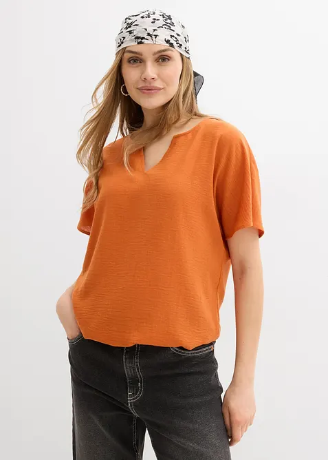 Blouse oversize &agrave; base &eacute;lastiqu&eacute;e, bonprix