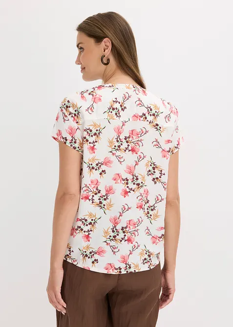 Kurzarmbluse aus reiner Viskose, bonprix