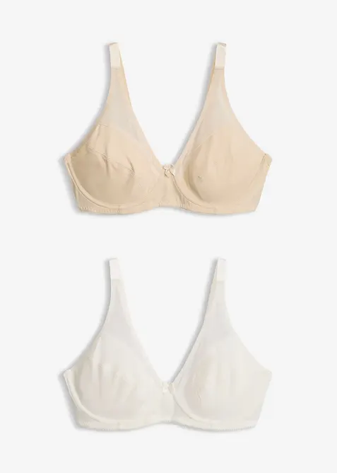B&uuml;gel-BH mit Mesh (2er Pack), bonprix