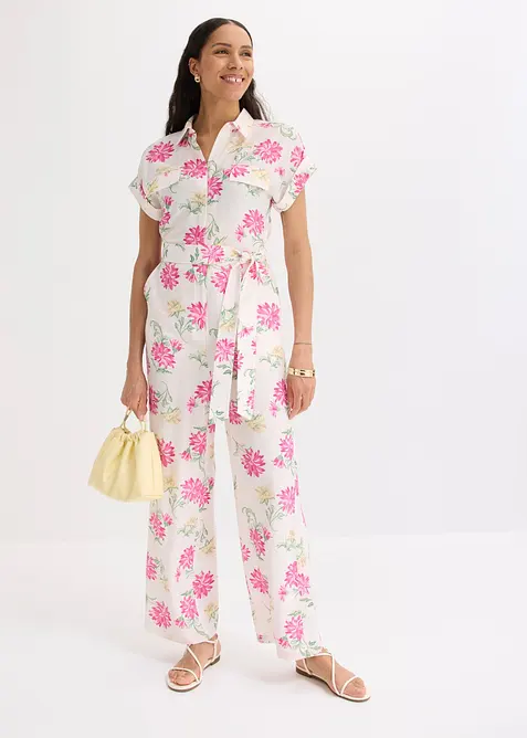 Jumpsuit aus flie&szlig;endem Viskose-Mix, bonprix