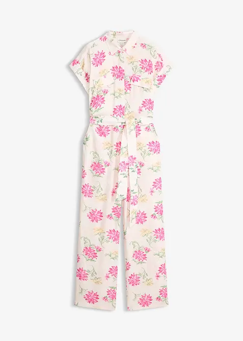 Jumpsuit aus flie&szlig;endem Viskose-Mix, bonprix