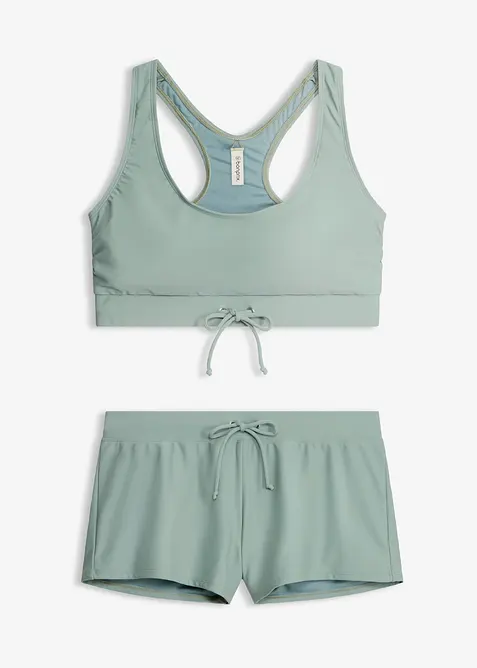 Bustier-Bikini mit Badeshorts (2-tlg.Set), bonprix